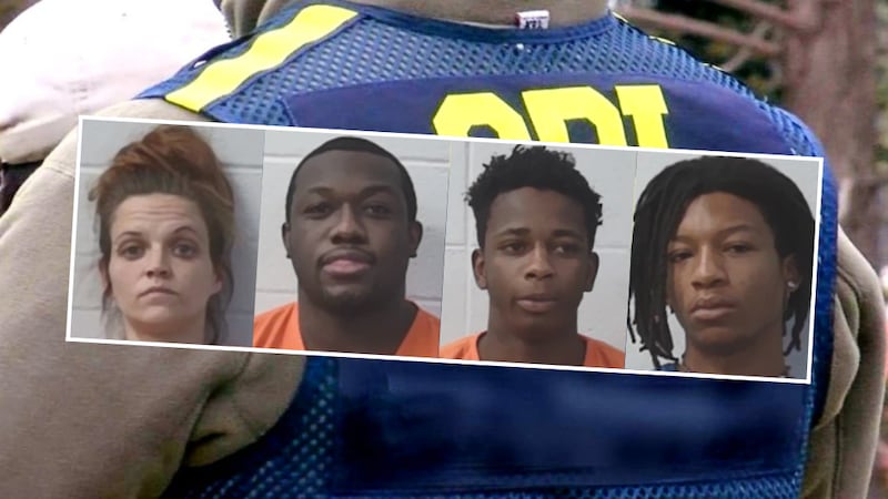 (left to right) Jennifer Brinson, Timothy Wheeler, Labaron Brown, and Tyler Roberson.