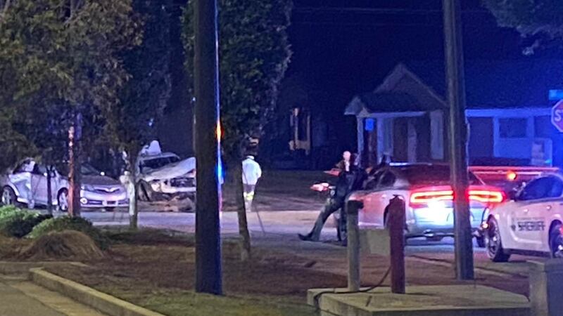 There was a heavy officer presence on Wrightsboro Road at Craig Street on Thursday night.