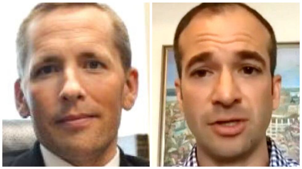 From left: Craig Albert and Jeffrey Rogg