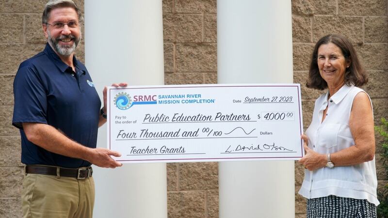 Savannah River Mission Completion donates $4,000 to Public Education
Partners for teacher...