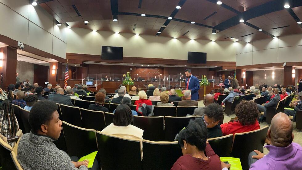 Garnett Johnson's swearing-in ceremony drew a crowd at the Augusta-Richmond County Municipal...