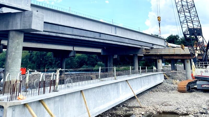 Interstate 20 bridge project at the Georgia-South Carolina state line.