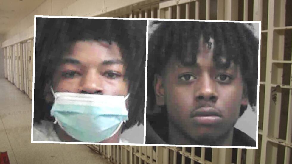 From left: Cornelious Burley and Kiwanis Curry Jr.