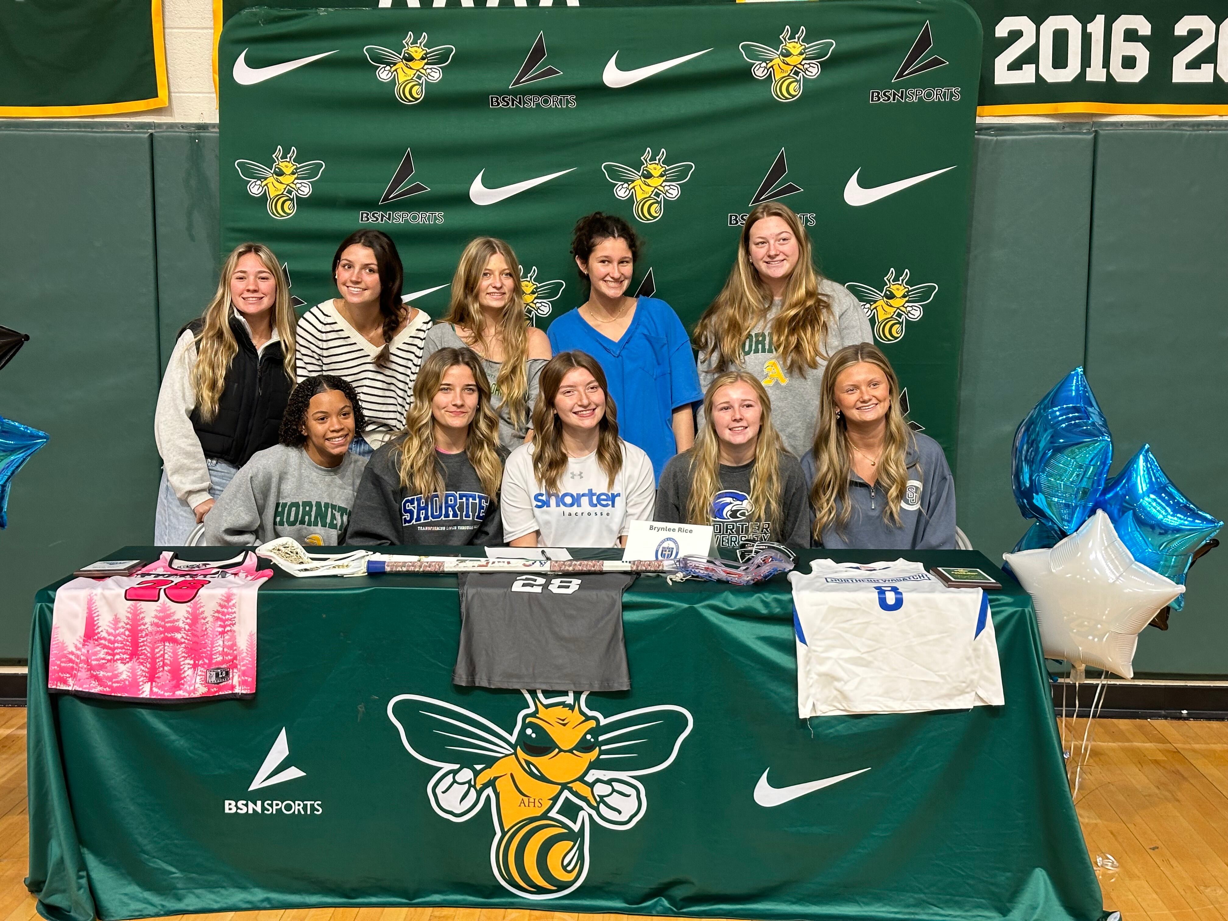 Brynlee Rice signs with Shorter University.