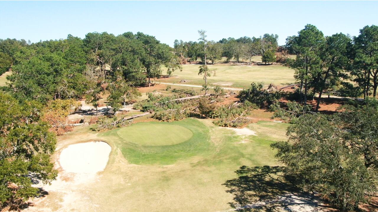 Helene impacts on Augusta Municipal Golf Course