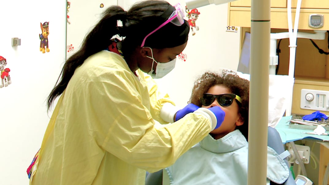 Give Kids a Smile Day offers free dental care for underserved kids in the community.