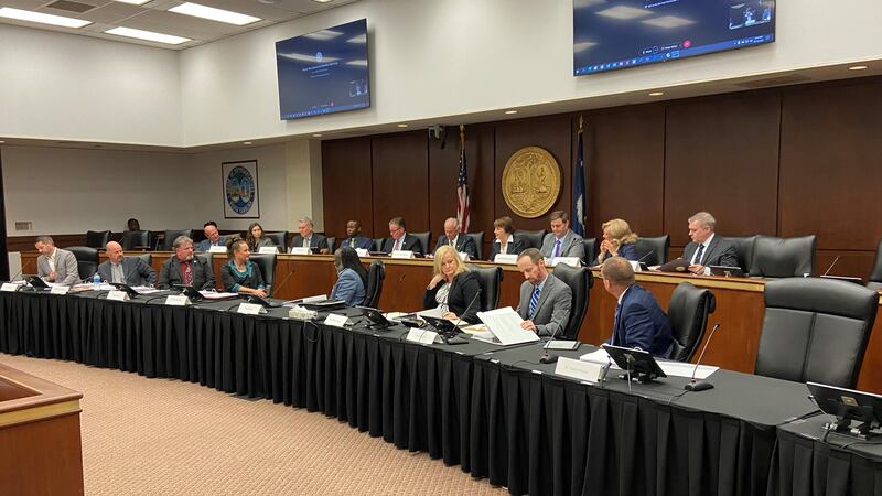 of the Teacher Recruitment and Retention Task Force meet in Columbia on Oct. 10, 2022.