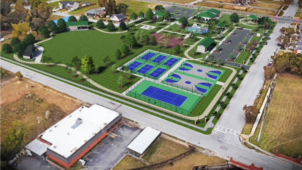 Plans for improvements at Dyess Park in Augusta.