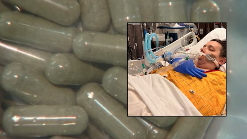 Amanda Goodsell, 27, ended up on life support after her family says she took a kratom...