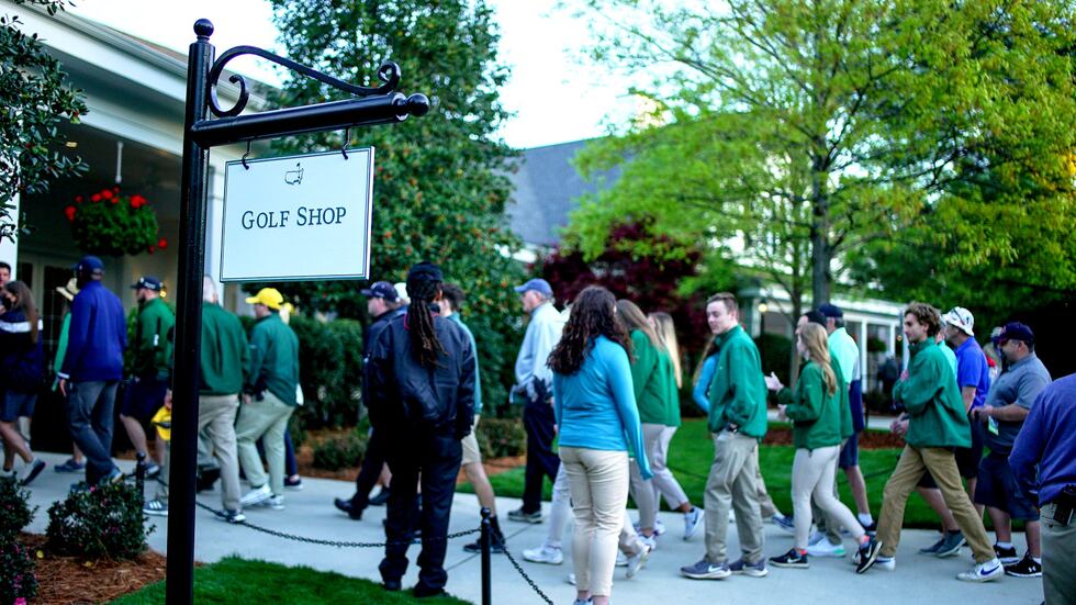 Patron shop at Augusta National Golf Club.