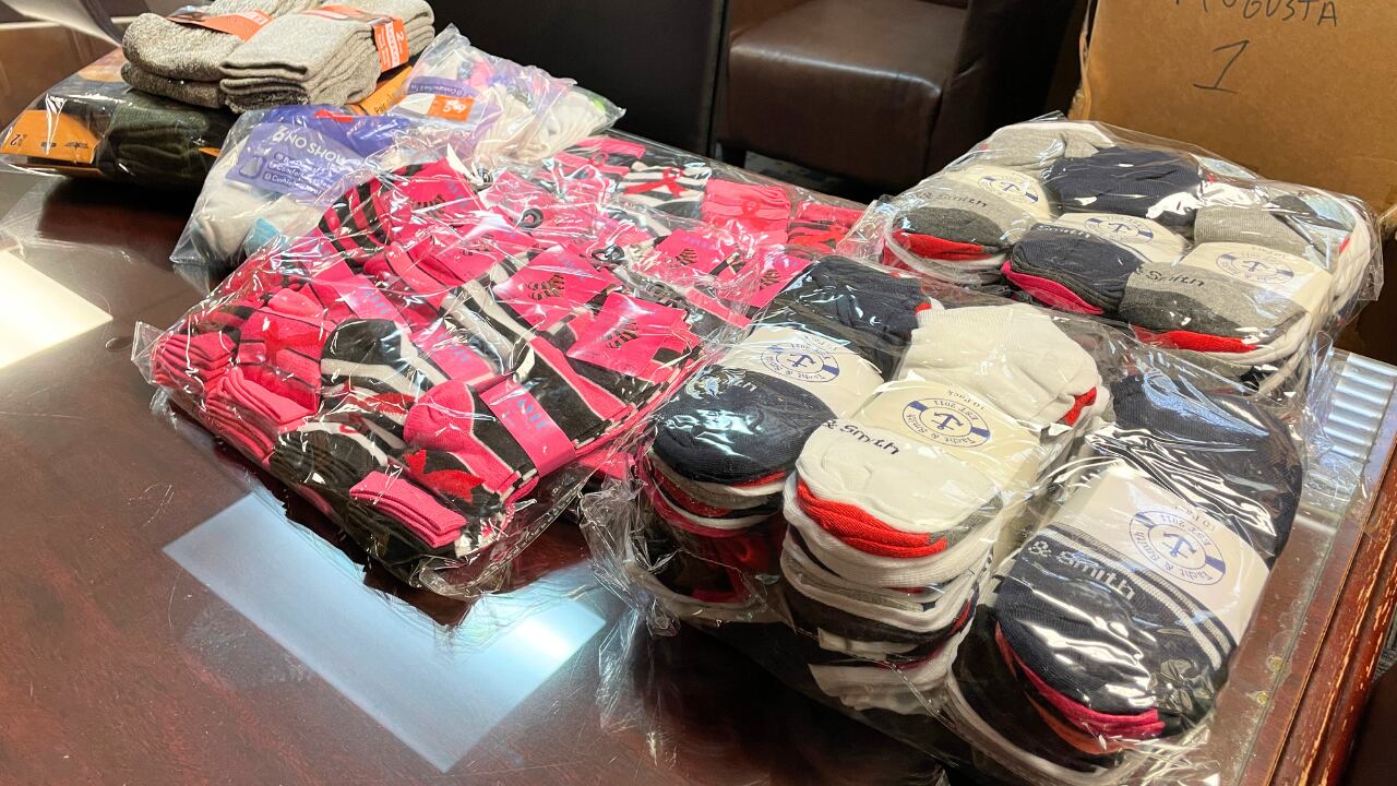 Sock donation from Georgia Cotton Commission