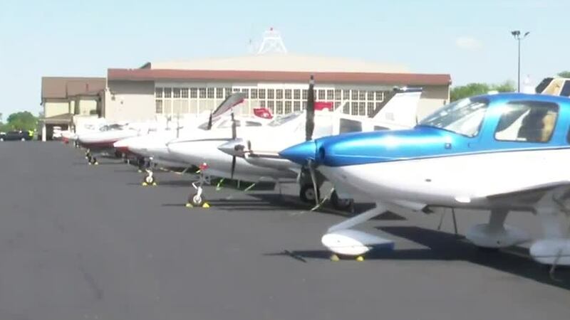 More than 100 jets call Daniel Field home base during golf week