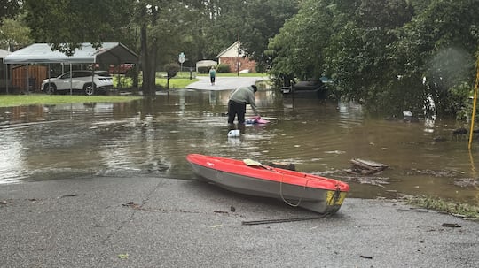 Ryan Newsome sent us this photo of flooding on Lake Terrace Drive in Augusta.