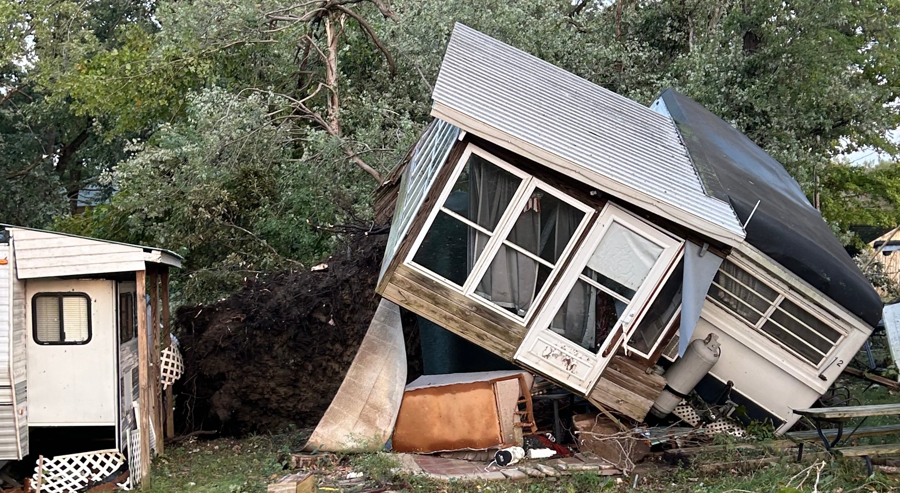 Damage reported at Chapman Lake in Kosciusko County.