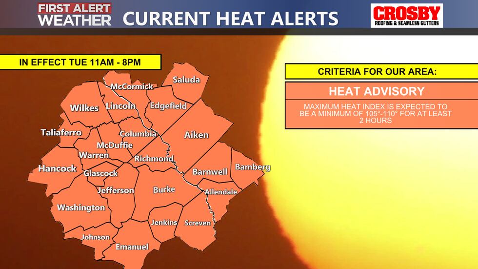 Heat Advisory Today