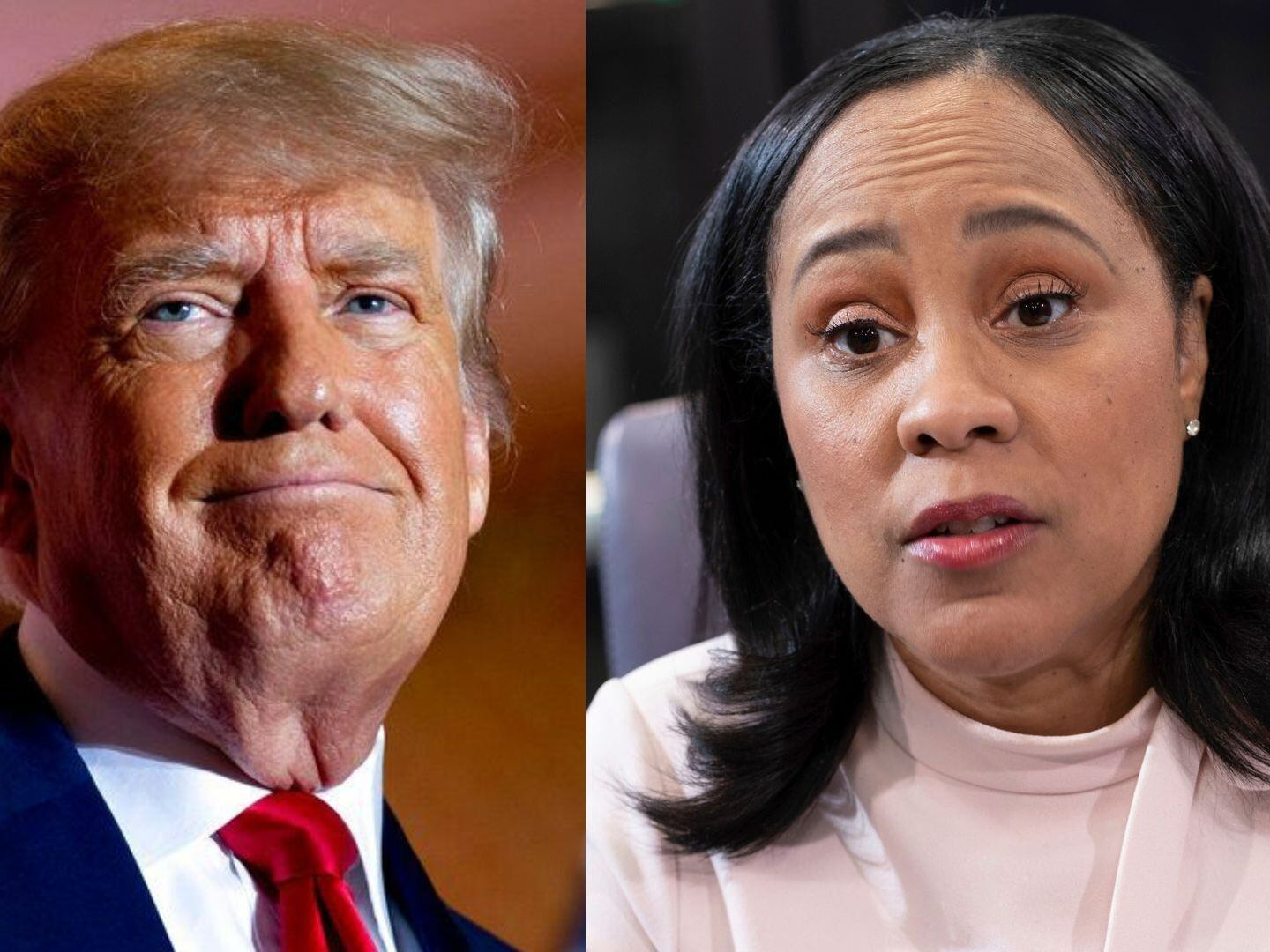 Donald Trump and Fani Willis