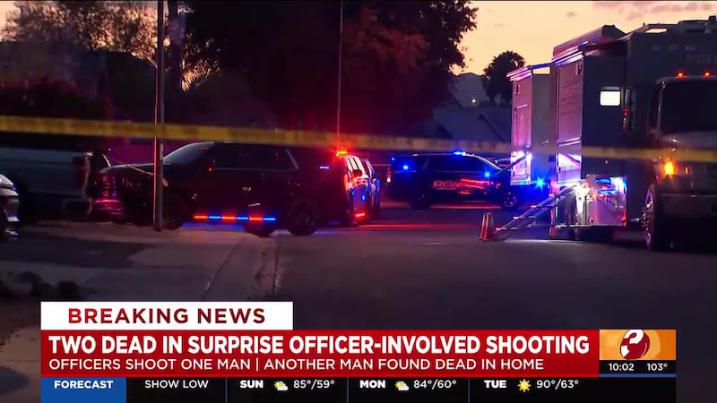 Two people are dead after a domestic violence incident turned into a shooting involving police...