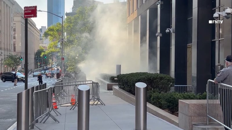 A man was arrested after allegedly throwing a makeshift incendiary device at 26 Federal Plaza...