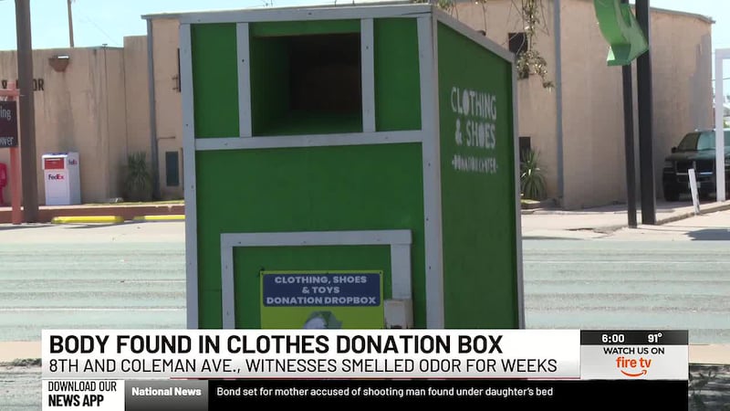 Odessa police are working to identify a man found dead inside a clothes donation box last...